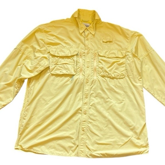 Yellow CABELA'S Guide wear SIZE XL TALL 40 UPF - Picture 1 of 7